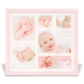 出産祝いにも☆優しいプリントとラインストーンが上品な雰囲気…♪「メヌエット　ベビーフレーム　ピンク」